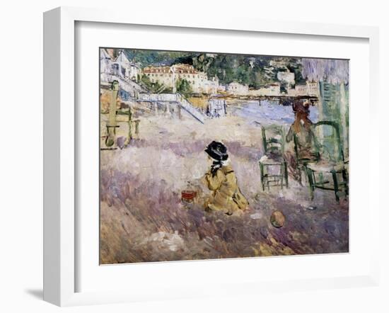 The Beach at Nice, 1882-Morisot-Framed Giclee Print