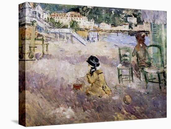 The Beach at Nice, 1882-Morisot-Stretched Canvas