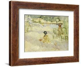 The Beach at Nice, 1882-Berthe Morisot-Framed Giclee Print