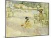 The Beach at Nice, 1882-Berthe Morisot-Mounted Giclee Print