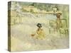 The Beach at Nice, 1882-Berthe Morisot-Stretched Canvas