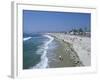 The Beach at Ocean Beach, San Diego, California, United States of America (U.S.A.), North America-Fraser Hall-Framed Photographic Print