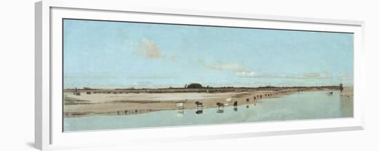 The Beach at Ofanto - Barletta (La Spiaggia Presso Ofanto - Barletta)-Giuseppe De Nittis-Framed Premium Giclee Print