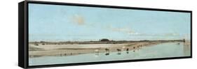 The Beach at Ofanto - Barletta (La Spiaggia Presso Ofanto - Barletta)-Giuseppe De Nittis-Framed Stretched Canvas