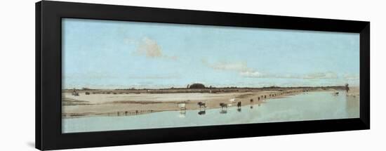 The Beach at Ofanto - Barletta (La Spiaggia Presso Ofanto - Barletta)-Giuseppe De Nittis-Framed Giclee Print