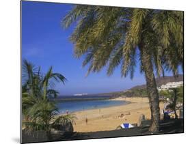 The Beach at Playa Blanca, Lanzarote, Canary Islands, Atlantic, Spain, Europe-John Miller-Mounted Photographic Print