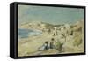 The Beach at Pointe St Gildas; La Plage a La Pointe St Gildas, C.1920-Henri Lebasque-Framed Stretched Canvas