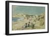 The Beach at Pointe St Gildas; La Plage a La Pointe St Gildas, C.1920-Henri Lebasque-Framed Giclee Print