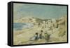 The Beach at Pointe St Gildas; La Plage a La Pointe St Gildas, C.1920-Henri Lebasque-Framed Stretched Canvas