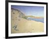 The Beach at Saint-Briac. Op. 212 (Sandy Seashor), 1890-Paul Signac-Framed Giclee Print