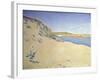 The Beach at Saint-Briac. Op. 212 (Sandy Seashor), 1890-Paul Signac-Framed Giclee Print