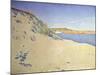 The Beach at Saint-Briac. Op. 212 (Sandy Seashor), 1890-Paul Signac-Mounted Giclee Print