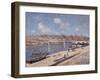 The Beach at Saint-Mammès, 1884-Alfred Sisley-Framed Giclee Print