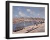 The Beach at Saint-Mammès, 1884-Alfred Sisley-Framed Giclee Print