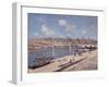 The Beach at Saint-Mammès, 1884-Alfred Sisley-Framed Giclee Print