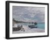 The Beach at Sainte-Adresse, 1867-Claude Monet-Framed Premium Giclee Print