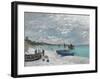 The Beach at Sainte-Adresse, 1867-Claude Monet-Framed Giclee Print