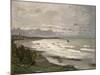 The Beach at Sainte Adresse, 1867-Claude Monet-Mounted Giclee Print