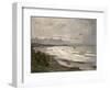 The Beach at Sainte Adresse, 1867-Claude Monet-Framed Giclee Print