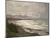 The Beach at Sainte Adresse, 1867-Claude Monet-Mounted Giclee Print