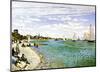 The Beach at Sainte Adresse-Claude Monet-Mounted Giclee Print