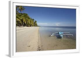 The beach at San Juan on the southwest coast of Siquijor, Philippines, Southeast Asia, Asia-Nigel Hicks-Framed Photographic Print