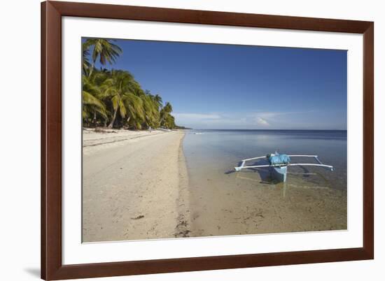 The beach at San Juan on the southwest coast of Siquijor, Philippines, Southeast Asia, Asia-Nigel Hicks-Framed Photographic Print