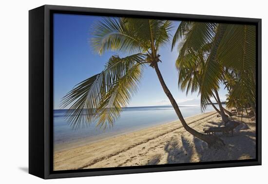 The beach at San Juan on the southwest coast of Siquijor, Philippines, Southeast Asia, Asia-Nigel Hicks-Framed Stretched Canvas