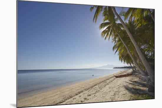 The beach at San Juan on the southwest coast of Siquijor, Philippines, Southeast Asia, Asia-Nigel Hicks-Mounted Photographic Print
