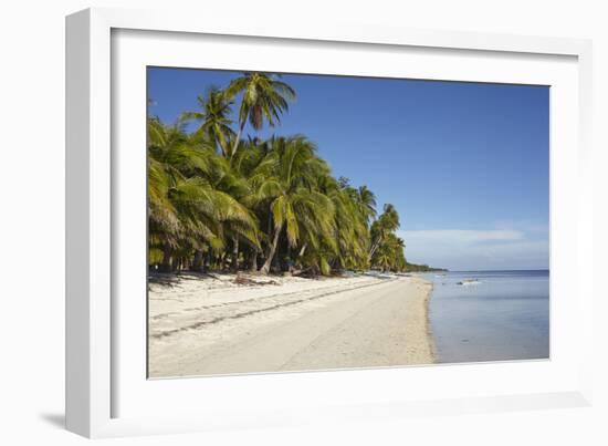 The beach at San Juan on the southwest coast of Siquijor, Philippines, Southeast Asia, Asia-Nigel Hicks-Framed Photographic Print