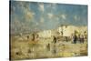 The Beach at Scheveningen, Holland-Frederik Hendrik Kaemmerer-Stretched Canvas