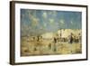 The Beach at Scheveningen, Holland-Frederik Hendrik Kaemmerer-Framed Giclee Print