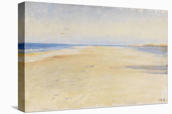 The Beach at Skagen-Michael Ancher-Stretched Canvas