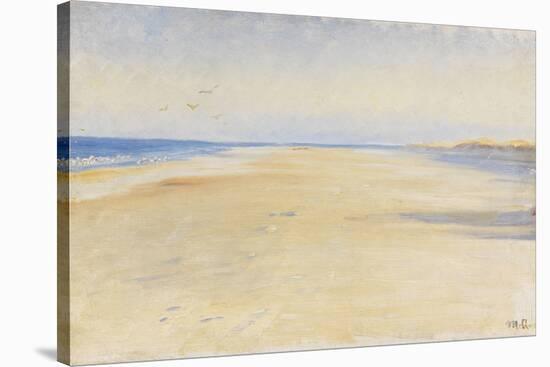 The Beach at Skagen-Michael Ancher-Stretched Canvas