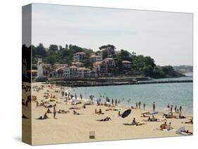 The Beach at St. Jean De Luz, Basque Country, Pyrenees-Atlantiques, Aquitaine, France-R H Productions-Stretched Canvas