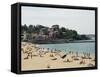 The Beach at St. Jean De Luz, Basque Country, Pyrenees-Atlantiques, Aquitaine, France-R H Productions-Framed Stretched Canvas