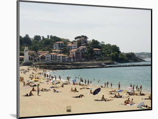 The Beach at St. Jean De Luz, Basque Country, Pyrenees-Atlantiques, Aquitaine, France-R H Productions-Mounted Photographic Print