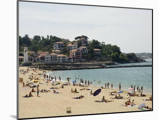 The Beach at St. Jean De Luz, Basque Country, Pyrenees-Atlantiques, Aquitaine, France-R H Productions-Mounted Photographic Print