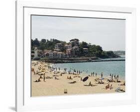 The Beach at St. Jean De Luz, Basque Country, Pyrenees-Atlantiques, Aquitaine, France-R H Productions-Framed Photographic Print