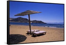 The Beach at Taba Heights, Gulf of Aqaba, Red Sea, Sinai, Egypt, North Africa, Africa-Nelly Boyd-Framed Stretched Canvas