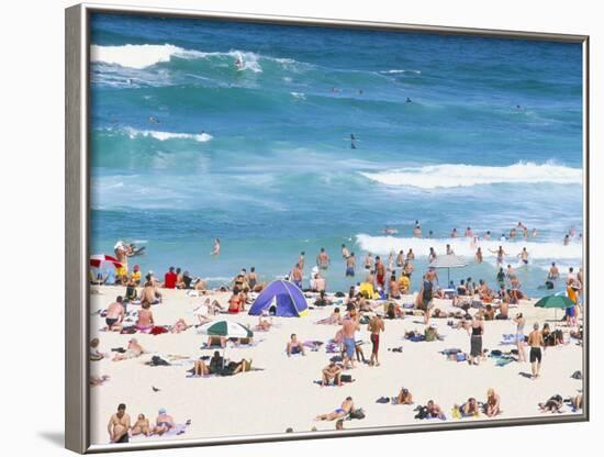 The Beach at Tamarama, South of Bondi in the Eastern Suburbs, Sydney, New South Wales, Australia-Robert Francis-Framed Photographic Print