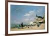 The Beach at Trouville, 1863-Eugène Boudin-Framed Giclee Print