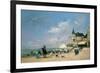 The Beach at Trouville, 1863-Eugène Boudin-Framed Giclee Print