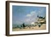 The Beach at Trouville, 1863-Eugène Boudin-Framed Giclee Print