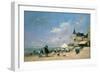 The Beach at Trouville, 1863-Eugène Boudin-Framed Giclee Print