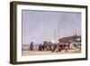 The Beach at Trouville, 1864-Eugène Boudin-Framed Giclee Print