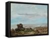 The Beach at Trouville, 1865-Gustave Courbet-Framed Stretched Canvas