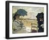 The Beach at Trouville, 1870-Claude Monet-Framed Giclee Print