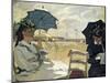 The Beach at Trouville, 1870-Claude Monet-Mounted Giclee Print