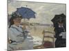 The Beach at Trouville. 1870-Claude Monet-Mounted Giclee Print